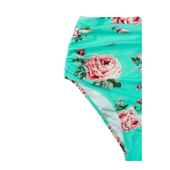 Cupshe Peach And Floral Knot High Waisted Bikini S - Picture 5 of 5